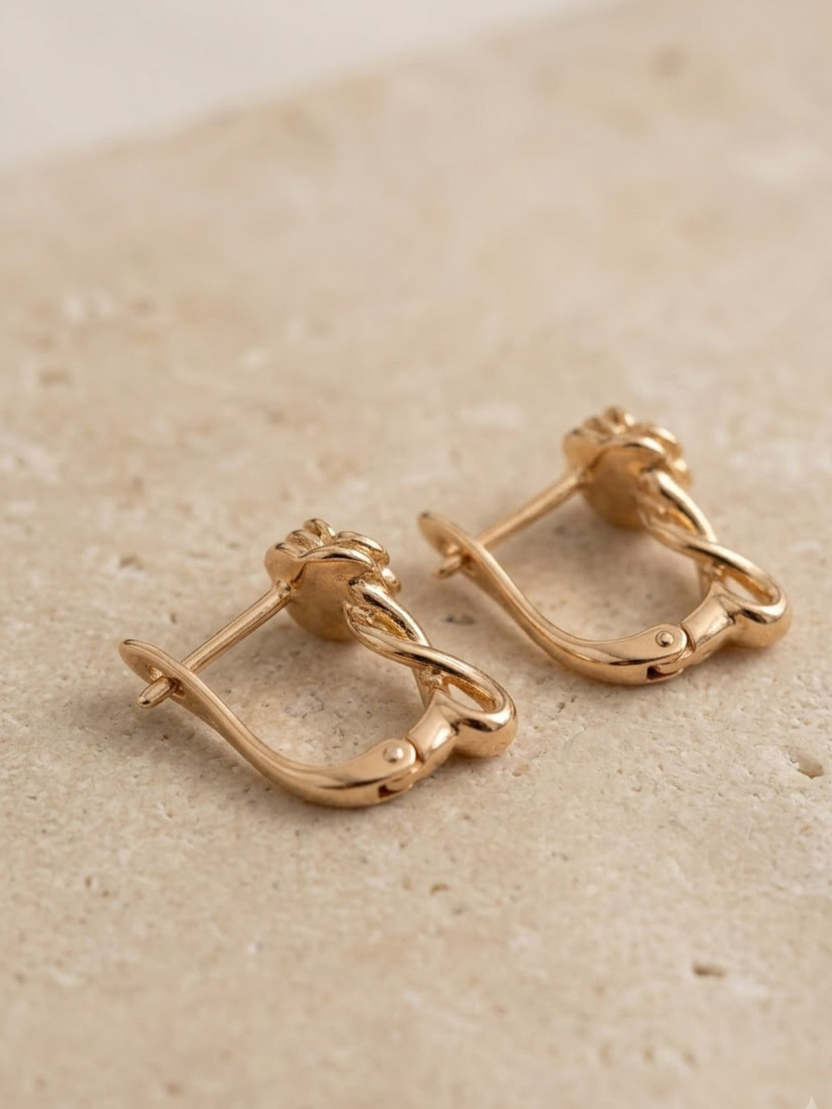 Muse Rose Floral Crystal Earrings