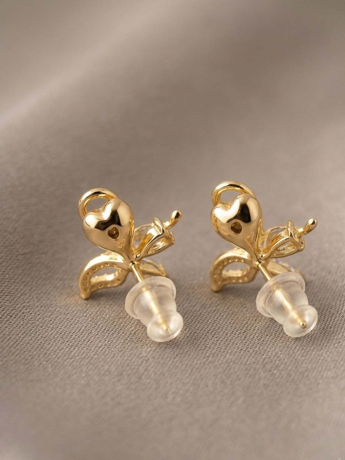 Fairytale Crystal Band Stud Earrings