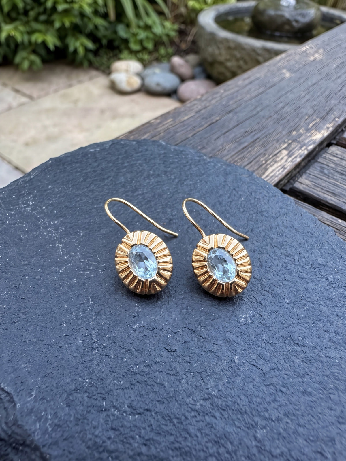 Cute Drop White Crystal Earrings