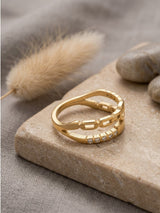 Tiara Link Circle Stackable Ring Set