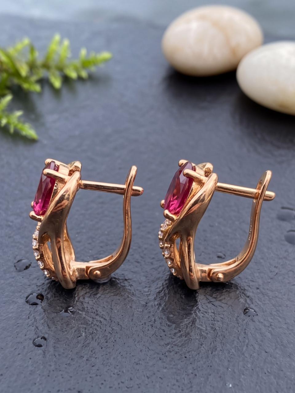 Stella Bali Red Statement Earrings