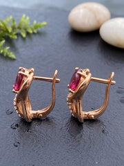 Stella Bali Red Statement Earrings