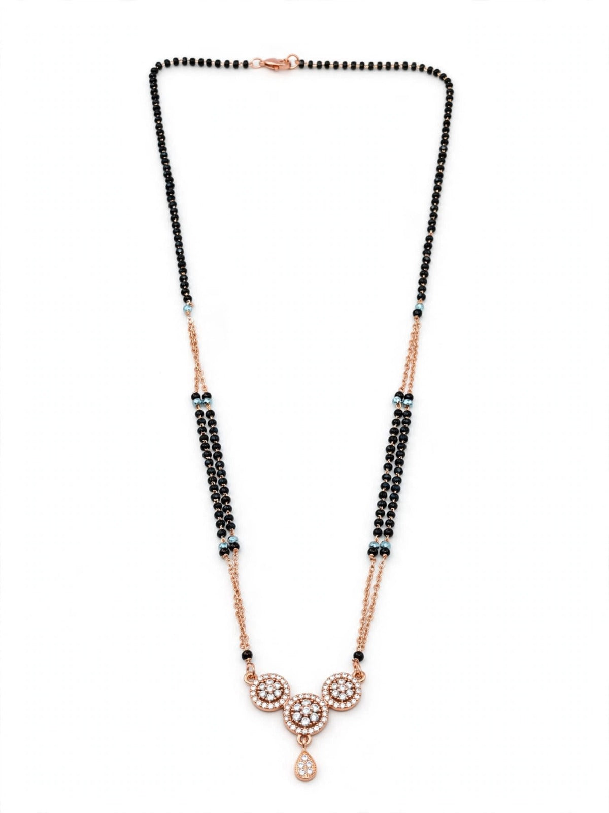 Rose Triple Radiance Teardrop Mangalsutra