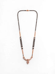 Rose Leaf Charm Curved Mangalsutra
