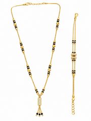 Golden Frame Dual Mangalsutra Set