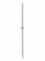 Rose Floral Double-Chain Bracelet