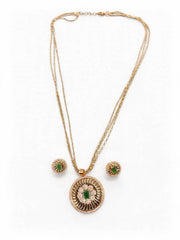 Rose Green Radiance Pendant Set