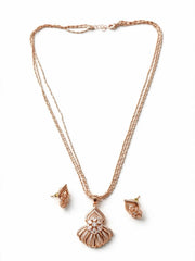Rose Floral Double-Layer Necklace Set
