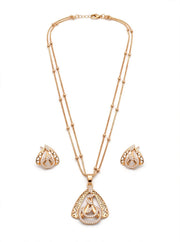 Golden Triangle Openwork Necklace Set