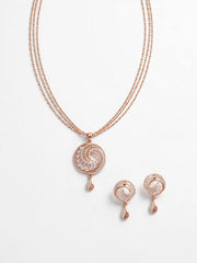 Rose Swirl Radiance Necklace Set