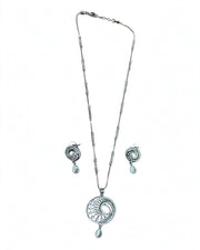 Silver Swirl Radiance Necklace Set