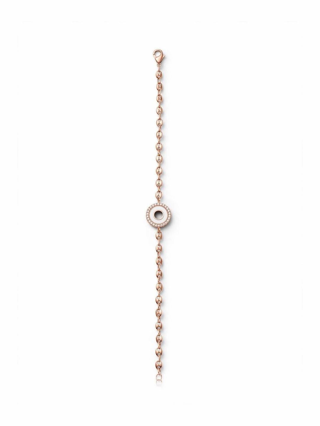 Silver Geometric Luxe Link Bracelet