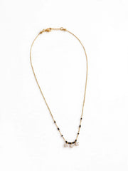 Golden Three-Stone Pendant Mangalsutra