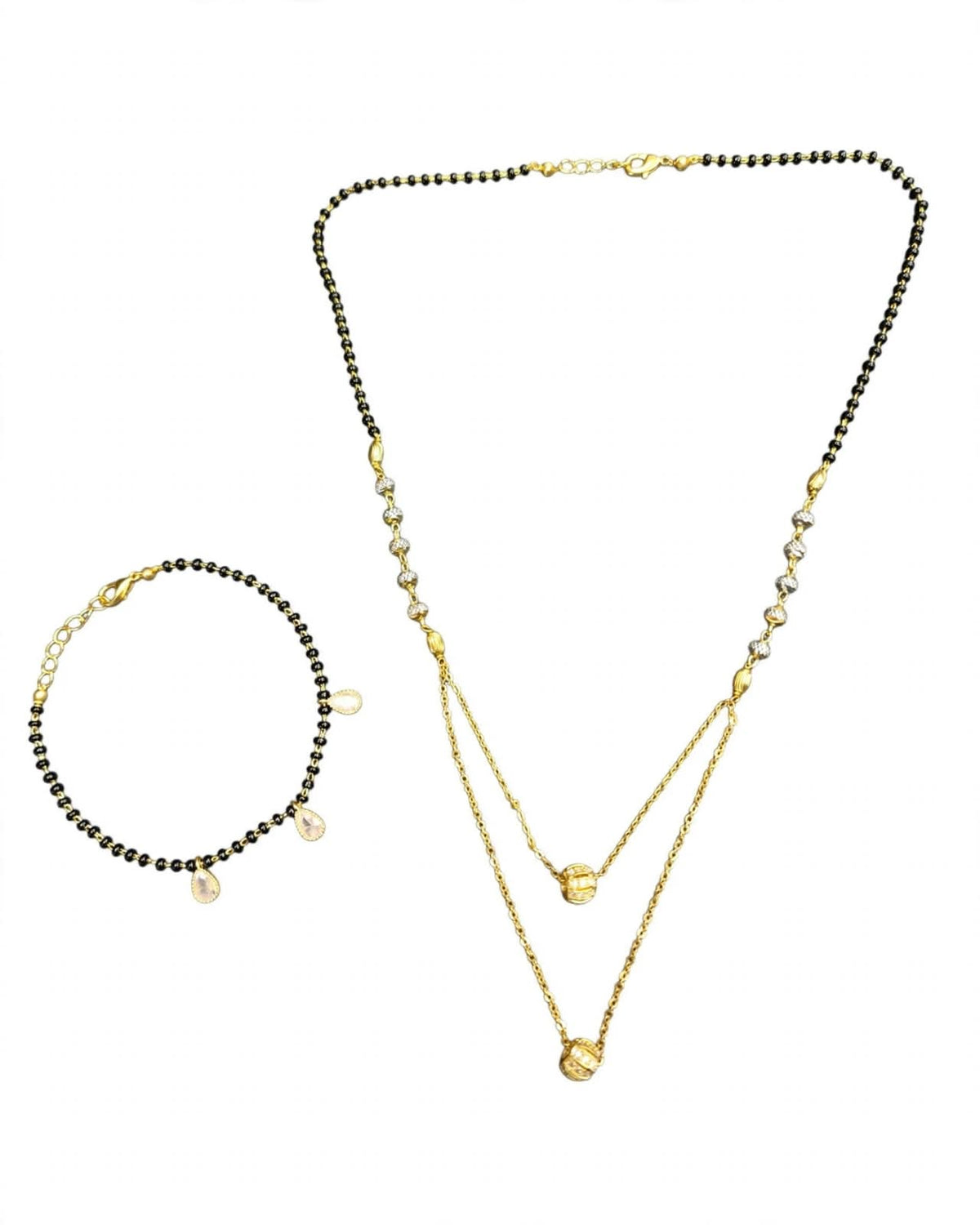 Golden Layered Grace Mangalsutra Set
