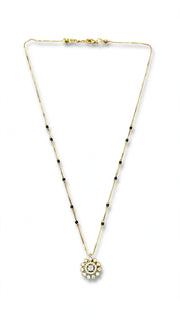 Golden Floral Charm Mangalsutra