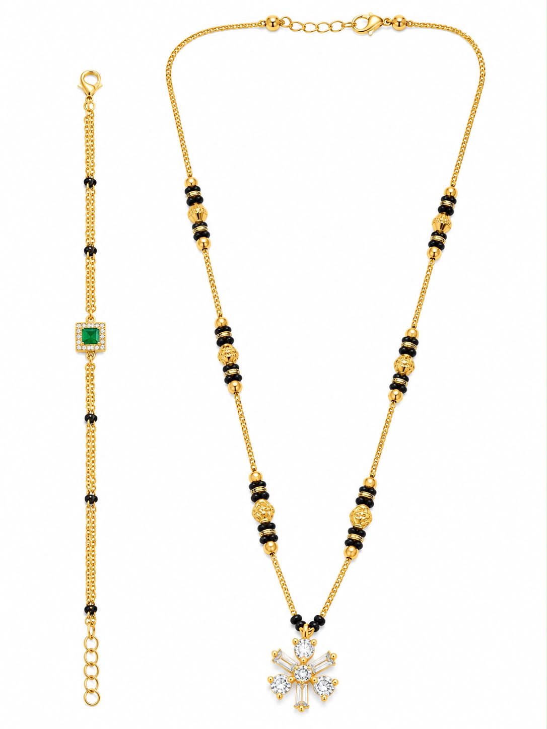 Floral Spark Dual Mangalsutra Set