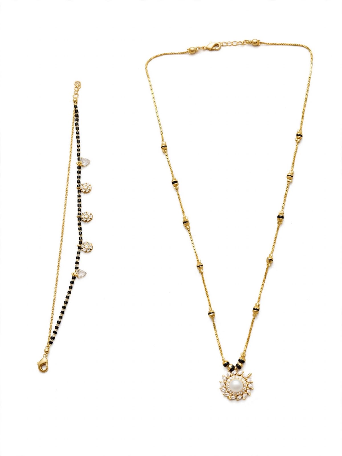 Pearl Blossom Dual Mangalsutra Set