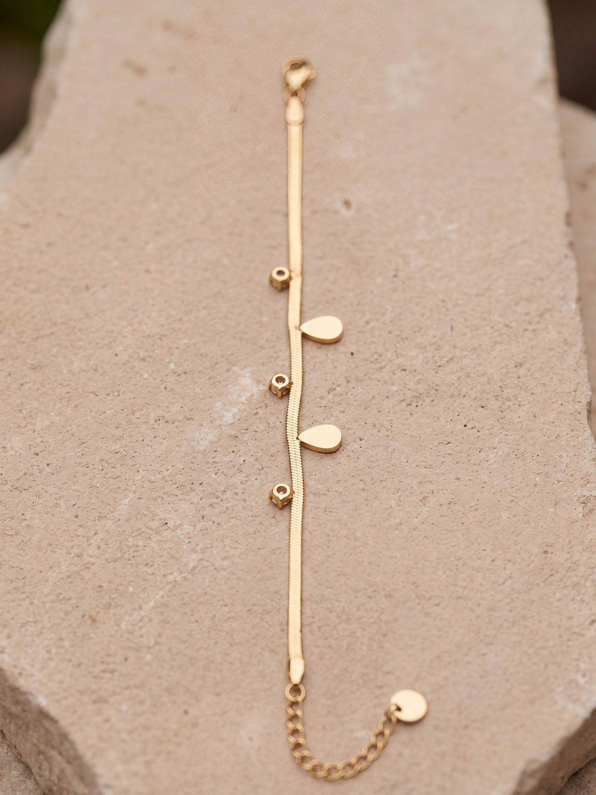 Ocean Wave Gold Chain Bracelet