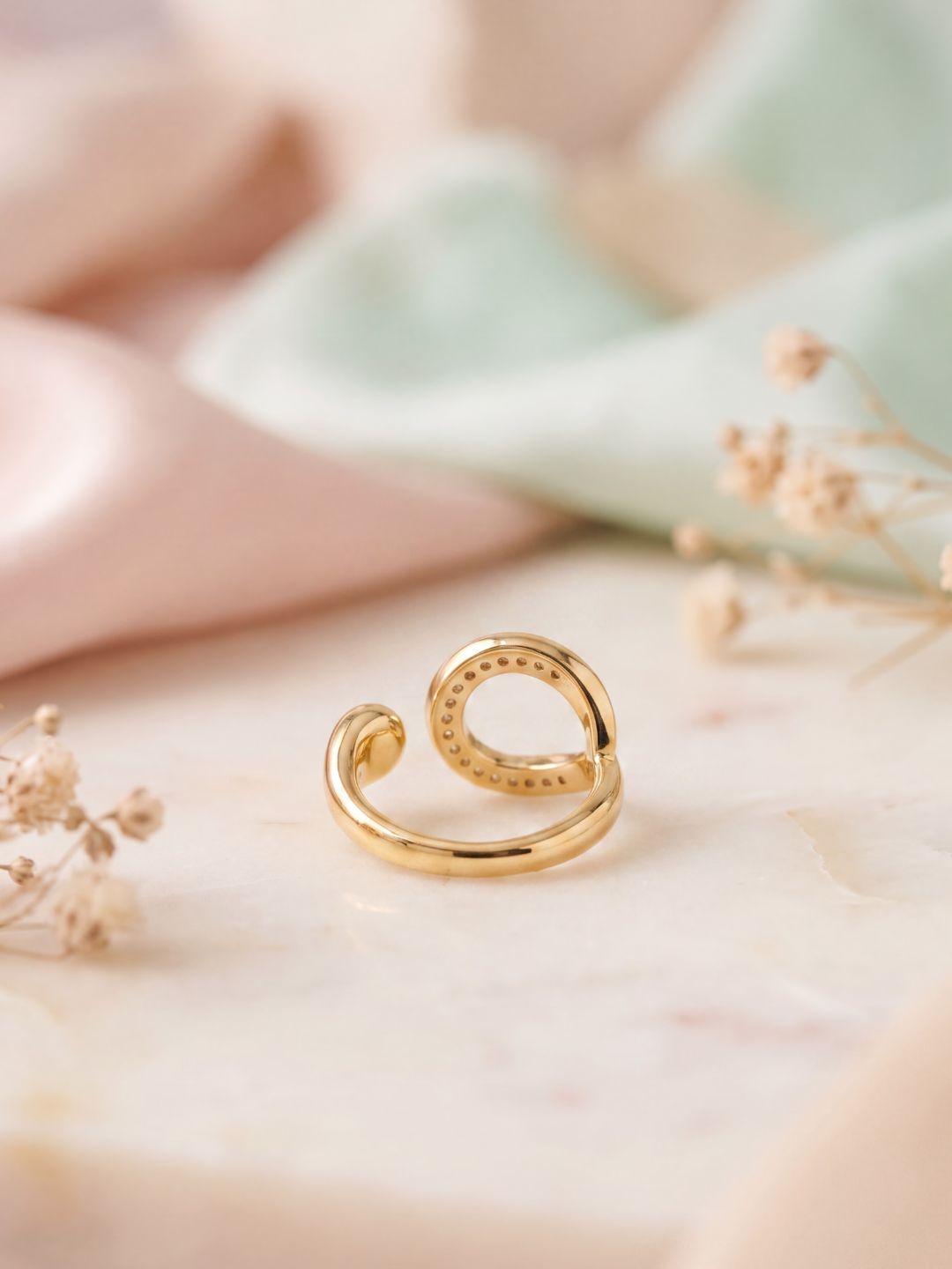 Grace Teardrop Open Wrap Ring