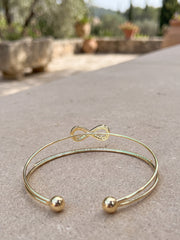 Infinity Love Gold Cuff