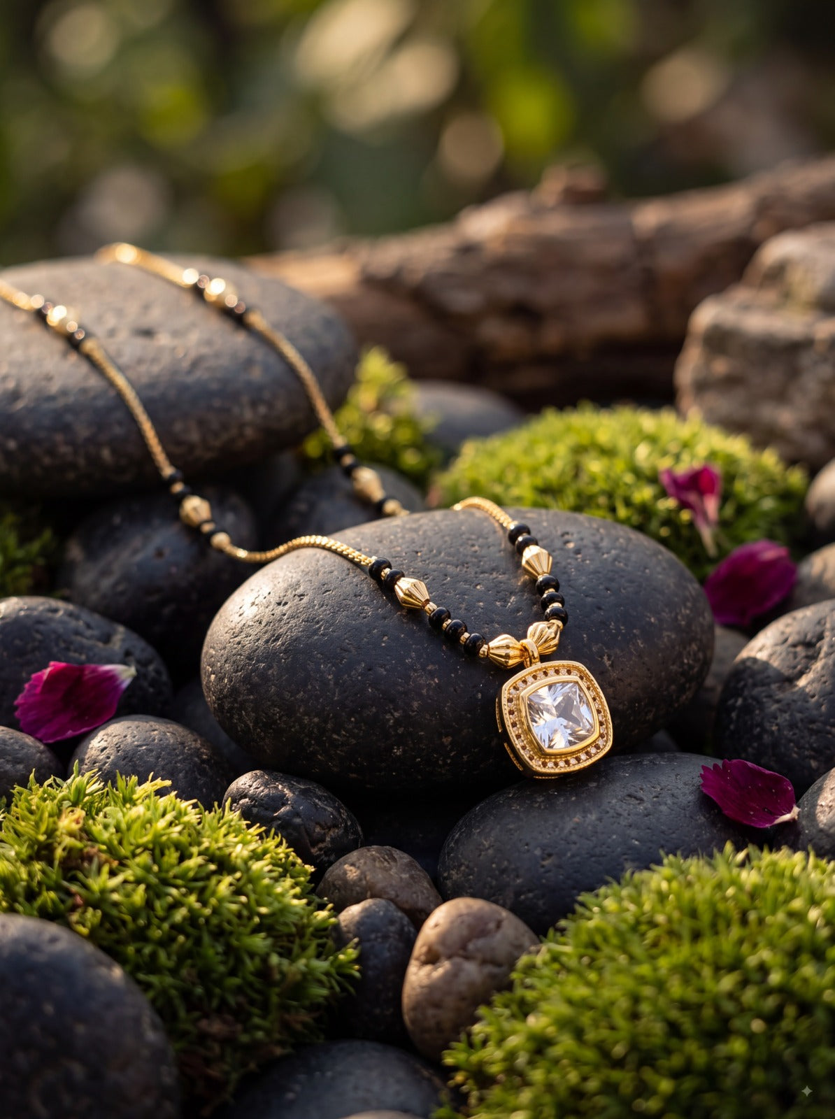 Laadli Square Solitaire Mangalsutra