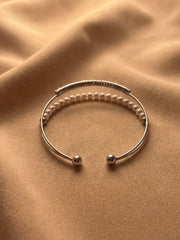 Pearl Pop Silver Cuff Bracelet