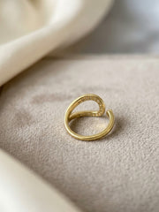 Grace Teardrop Open Wrap Ring