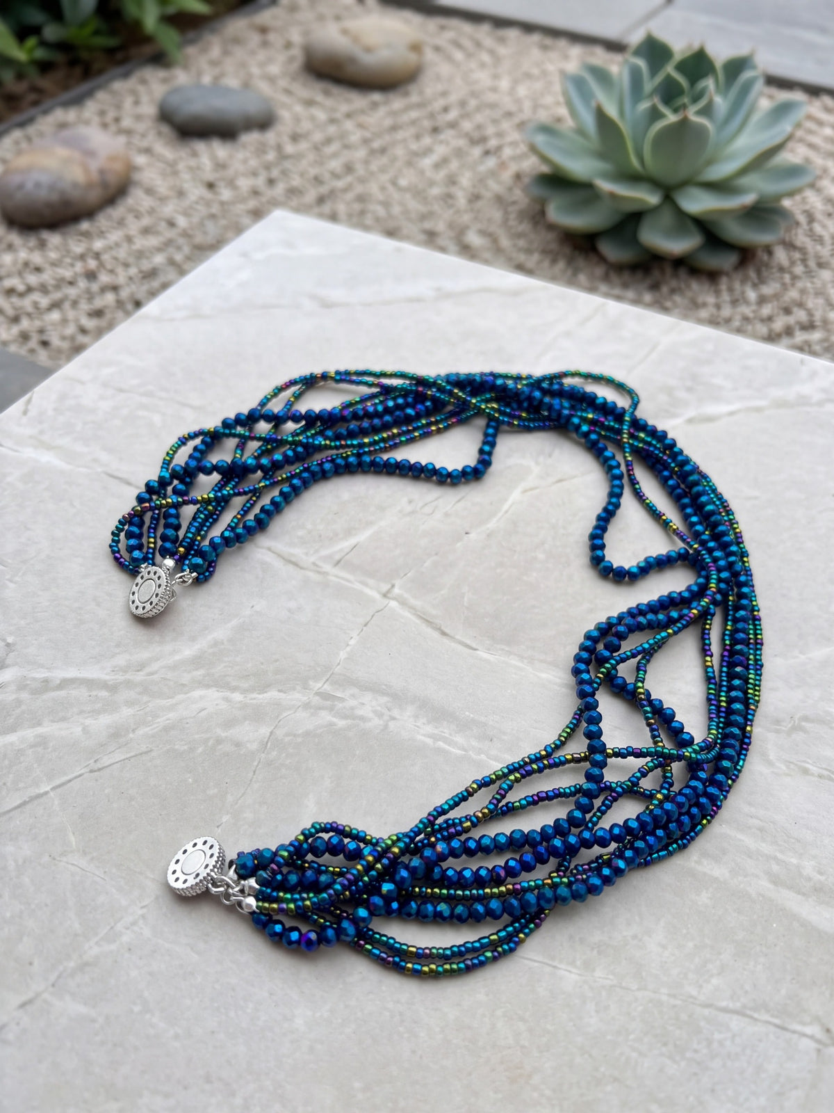 Royal Blue — Royal Crystal Magnet Necklace