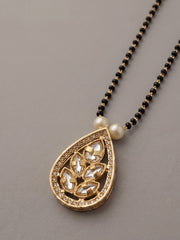 Kanak White Teardrop Stone Mangalsutra