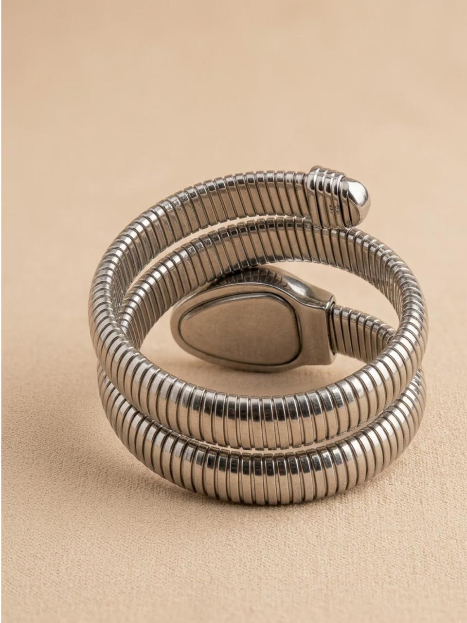 Serpentine Silver Luxe Watch