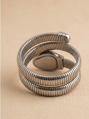 Serpentine Silver Luxe Watch