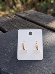 Glint Leaf Crystal Stud Earrings