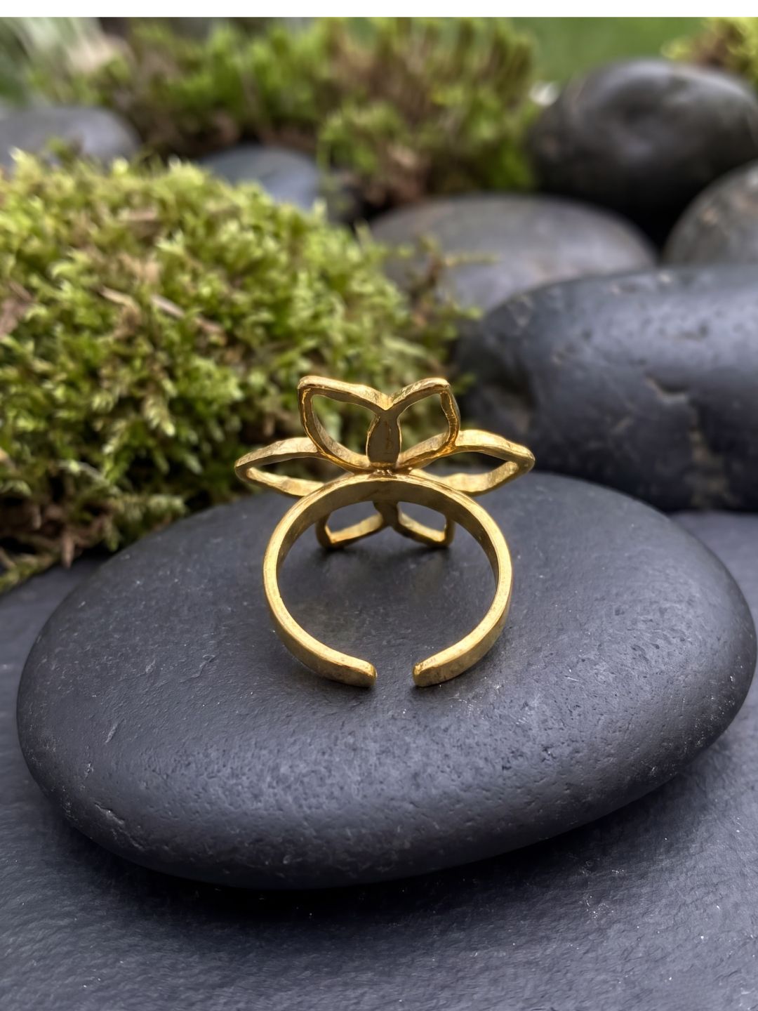 Rich Butterfly Crystal Statement Ring