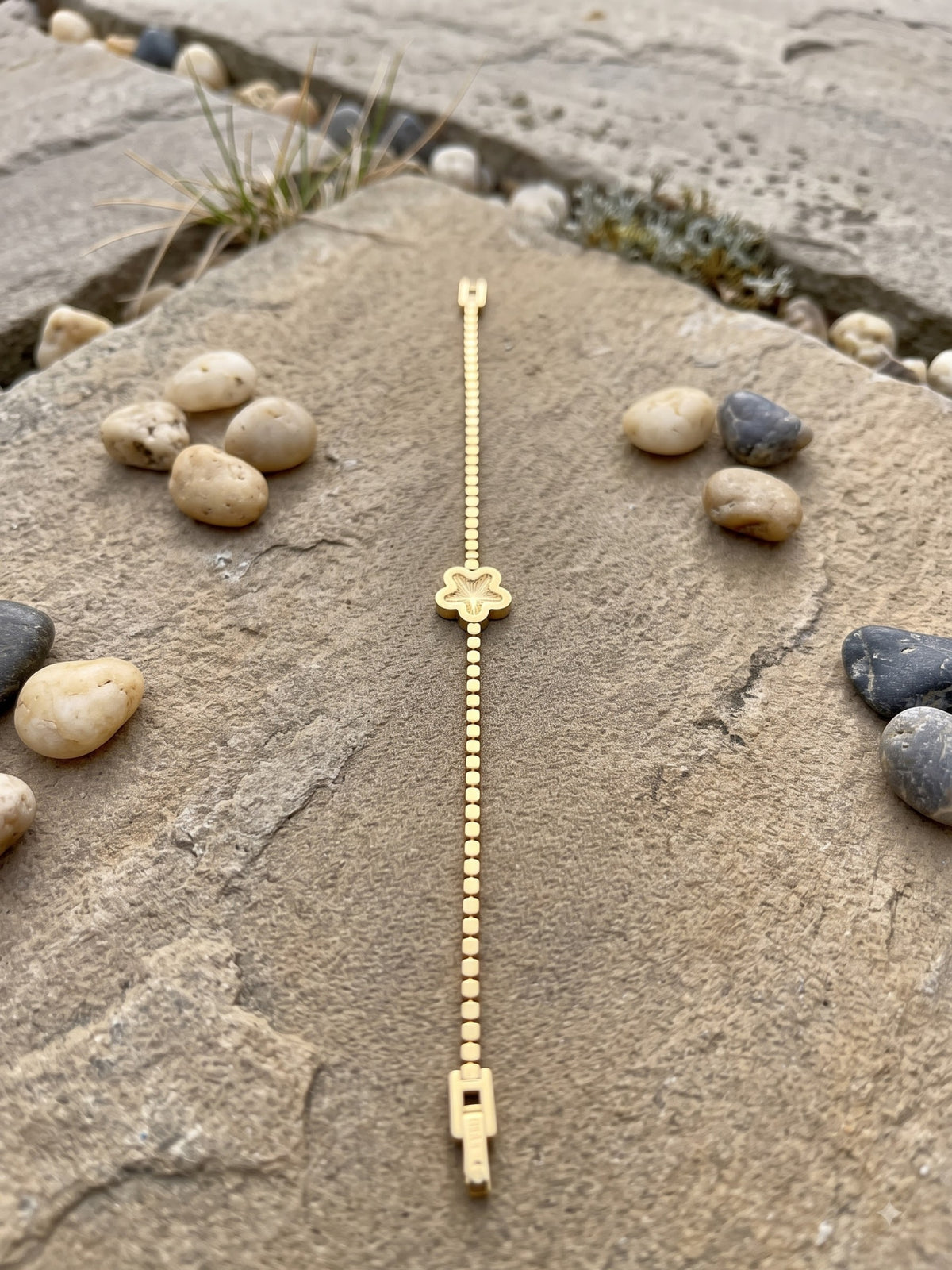 Flora Crystal Gold Bracelet