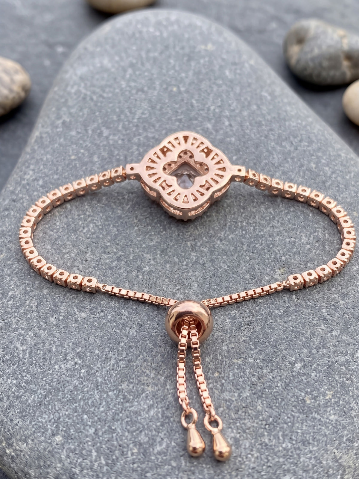 Diamond Flora Rose Gold Bracelet
