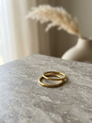 Twin Edge Two-Piece Stackable Ring Set