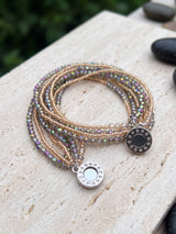 Rose Gold Grey — Royal Crystal Magnet Necklace