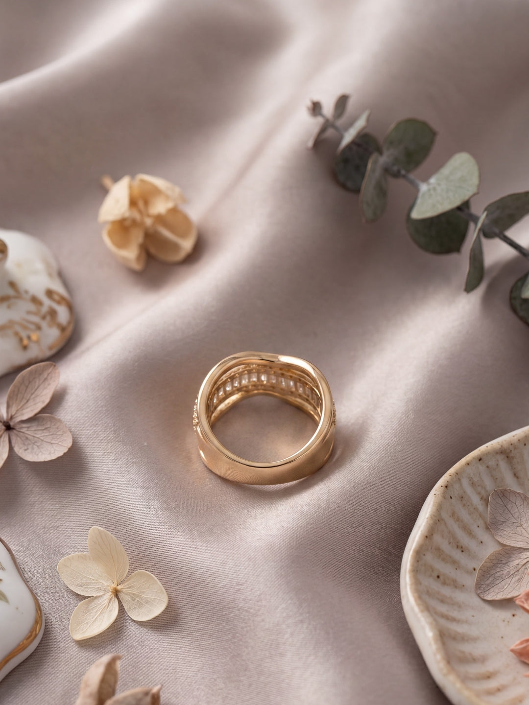 Heavy Royal Baguette Statement Ring