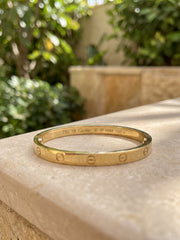 Moonlight Gold-Plated Kada Bracelet