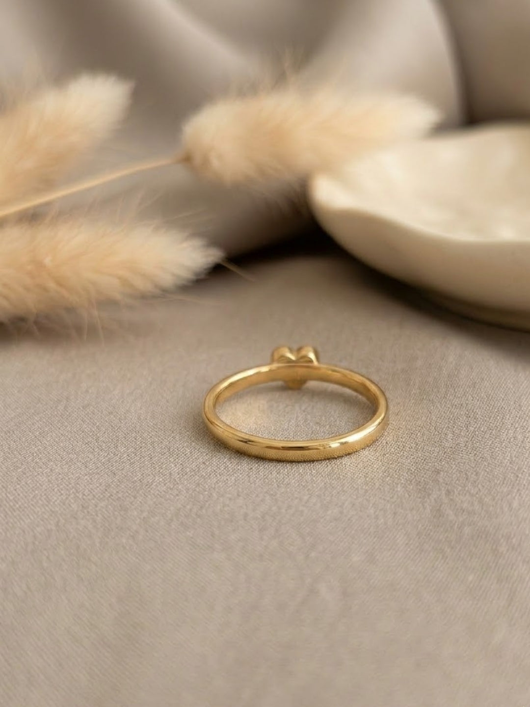Heart Bliss Floral Crystal Ring