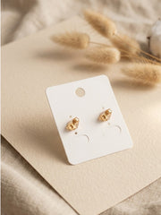 Love Bloom Heart Stud Earrings