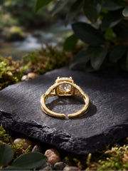 Diamond Glow Heart Halo Ring