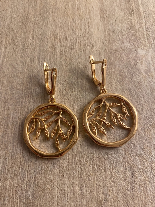 Pure Light Floral Drop Earrings