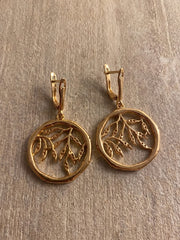 Pure Light Floral Drop Earrings
