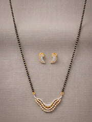 Mohini Crescent Stone Mangalsutra Set