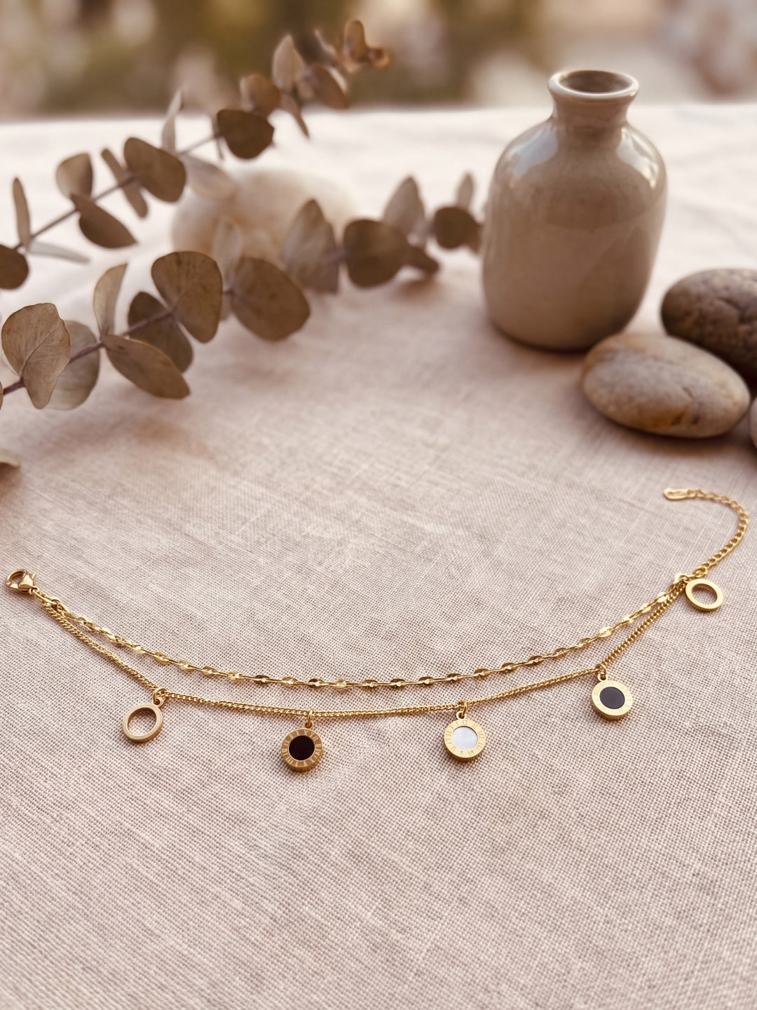 Pure Grace Circular Charm Anklet