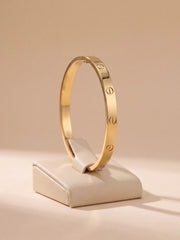 Moonlight Gold-Plated Kada Bracelet