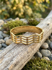 Amethyst Wave Gold Kada