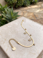 Ocean Wave Gold Chain Bracelet