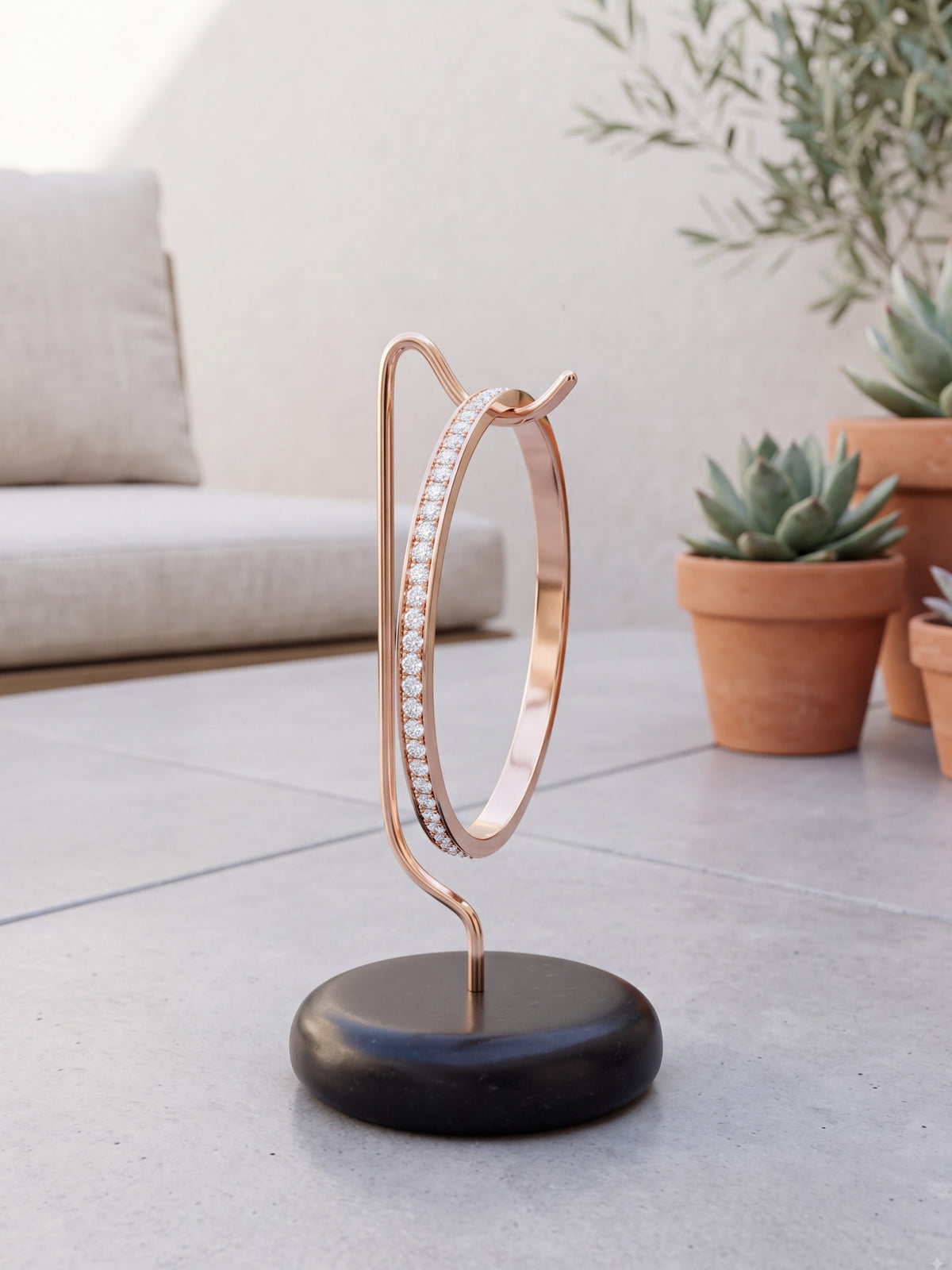Rosy Loop Rose Gold Kada